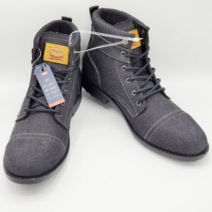 LEVI'S BLACK MEN BOOTS SZ 13